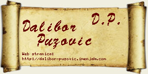 Dalibor Puzović vizit kartica